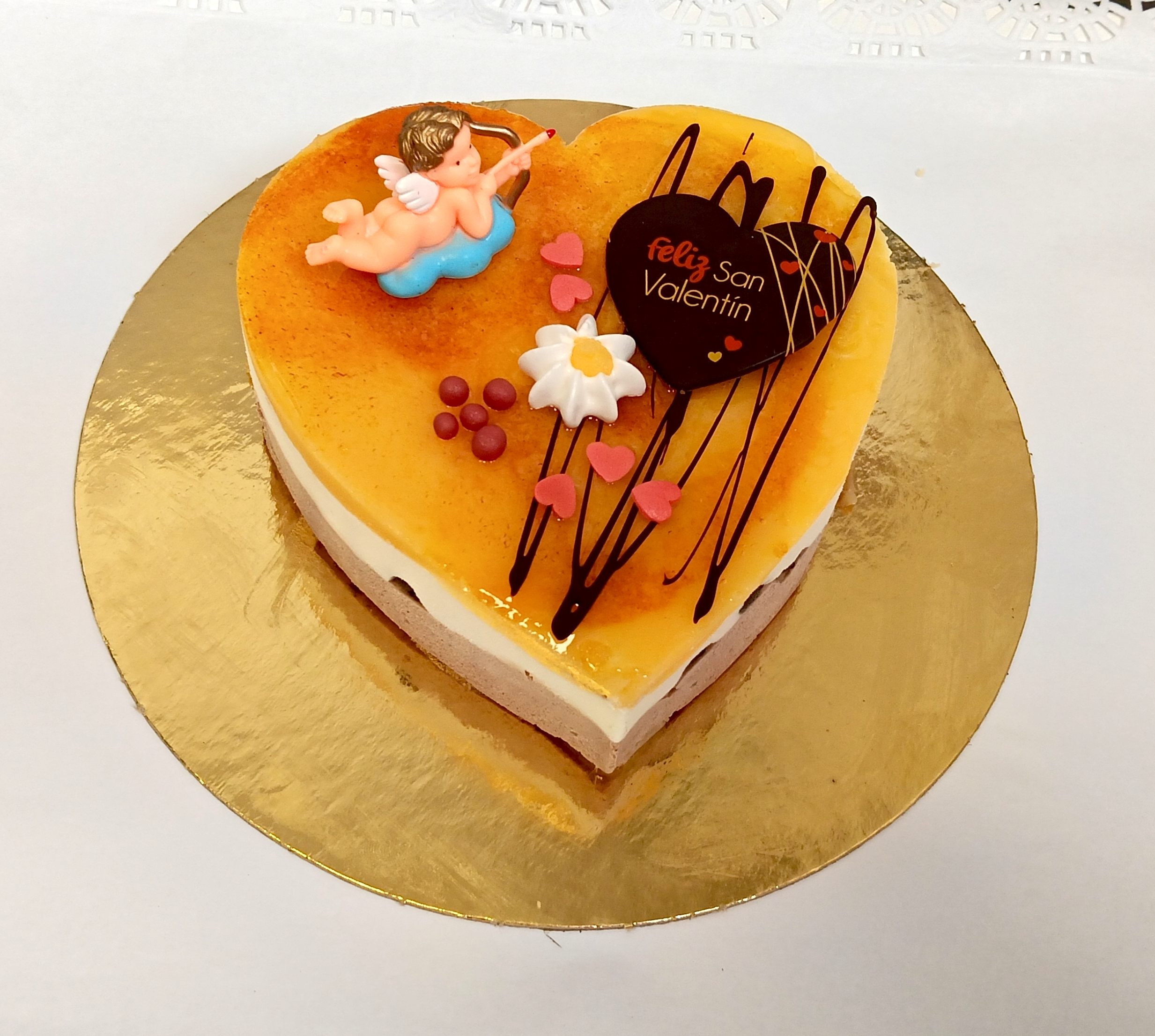 Tarta corazón maxini